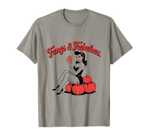 Halloween-Pinup-Mädchen T-Shirt von Halloween Phiz