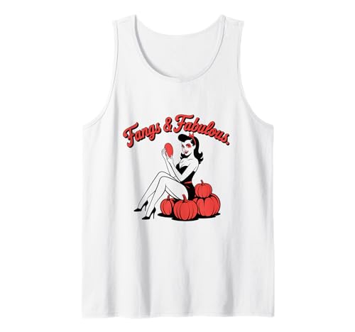 Halloween-Pinup-Mädchen Tank Top von Halloween Phiz