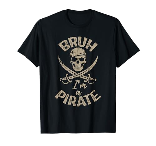 Bruh I'm a Pirate Kids Boys Skull Pirate Funny Halloween T-Shirt Bruh I'm a Pirate Kids Boys Skull Pirate Funny Halloween T-Shirt von Halloween Pirate shirts