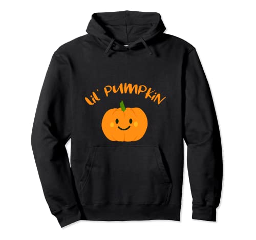 Lil Pumpkin Halloween Schwangerschaft Ankündigung Damen Kostüm Pullover Hoodie Lil Pumpkin Halloween Schwangerschaft Ankündigung Damen Kostüm Pullover Hoodie von Halloween Pregnancy Announcement Apparel