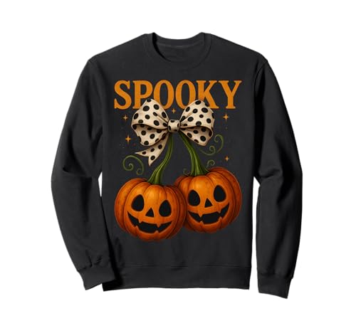 Halloween Kürbis Kirschen Herbst Mädchen Gruselige Jahreszeit Sweatshirt Halloween Kürbis Kirschen Herbst Mädchen Gruselige Jahreszeit Sweatshirt von Halloween Pumpkin Cherry Shirt