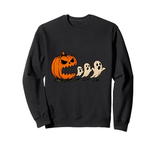 Lustiger Halloween-Kürbis isst Geister Boo Männer Frauen Kinder Sweatshirt Lustiger Halloween-Kürbis isst Geister Boo Männer Frauen Kinder Sweatshirt von Halloween Pumpkin Eating Ghosts Funny