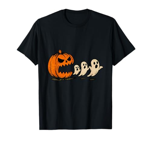 Lustiger Halloween-Kürbis isst Geister Boo Männer Frauen Kinder T-Shirt Lustiger Halloween-Kürbis isst Geister Boo Männer Frauen Kinder T-Shirt von Halloween Pumpkin Eating Ghosts Funny