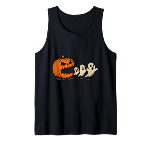 Lustiger Halloween-Kürbis isst Geister Boo Männer Frauen Kinder Tank Top Lustiger Halloween-Kürbis isst Geister Boo Männer Frauen Kinder Tank Top von Halloween Pumpkin Eating Ghosts Funny