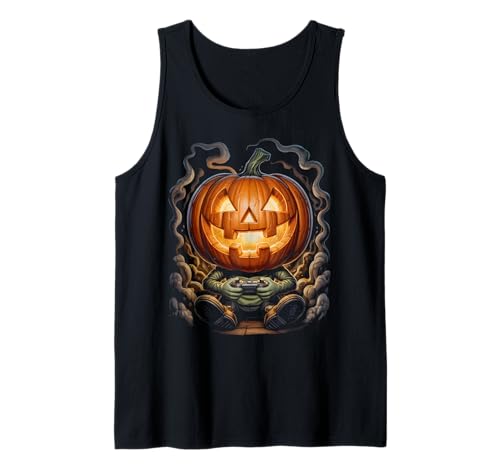 Halloween Kürbis Gamer für Jungen und Mädchen Gruseliges Gaming Tank Top Halloween Kürbis Gamer für Jungen und Mädchen Gruseliges Gaming Tank Top von Halloween Pumpkin Gaming Gifts