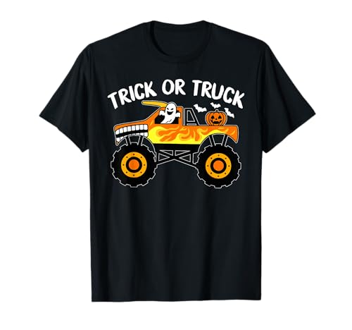 Kleinkind Junge Mädchen Halloween Kürbis Geist T-Shirt Kleinkind Junge Mädchen Halloween Kürbis Geist T-Shirt von Halloween Pumpkin Ghost Monster Truck