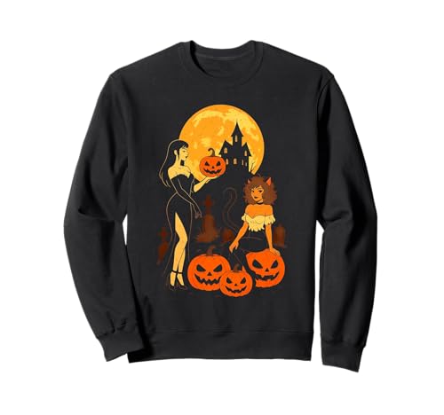 Kürbis Mädchen Halloween Gothic Spukhaus Gruselsaison Sweatshirt Kürbis Mädchen Halloween Gothic Spukhaus Gruselsaison Sweatshirt von Halloween Pumpkin Women Women Girls Kids