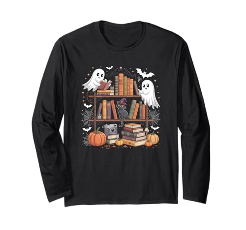 Halloween Reading Book for Kids Spooky Stories and Fun Langarmshirt Halloween Reading Book for Kids Spooky Stories and Fun Langarmshirt von Halloween Reading Book Spooky