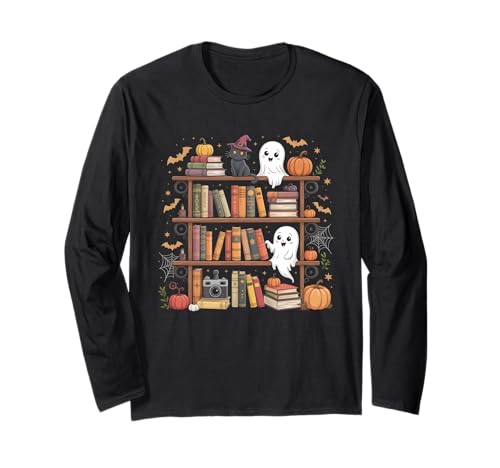 Halloween Reading Book for Kids Spooky Stories and Fun Langarmshirt Halloween Reading Book for Kids Spooky Stories and Fun Langarmshirt von Halloween Reading Book Spooky