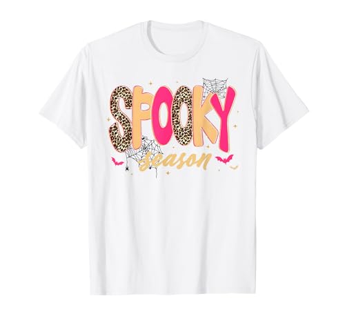 Halloween Retro Leopard Herbst Gruselige Jahreszeit Mädchen Frauen T-Shirt Halloween Retro Leopard Herbst Gruselige Jahreszeit Mädchen Frauen T-Shirt von Halloween Retro Leopard Spooky Season Ades.tshirt