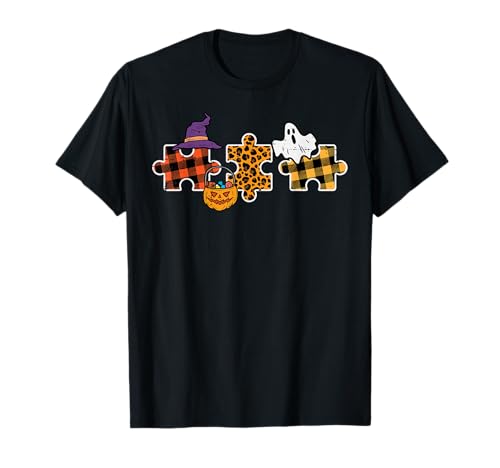 Halloween Autismus Bewusstsein Puzzle Kostüm Männer Frauen Kinder T-Shirt von Halloween Shirts For Women Men Kids Boys Girls