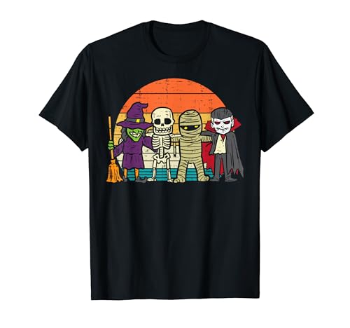 Hexe Skelett Mama Vampir Retro Halloween Jungen Mädchen Kinder T-Shirt Hexe Skelett Mama Vampir Retro Halloween Jungen Mädchen Kinder T-Shirt von Halloween Shirts For Women Men Kids Boys Girls