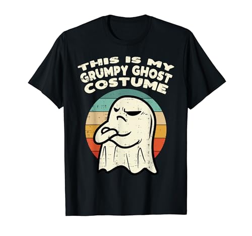 This Is My Grumpy Ghost Kostüm Retro Halloween Herren Dad T-Shirt von Halloween Shirts For Women Men Kids Boys Girls