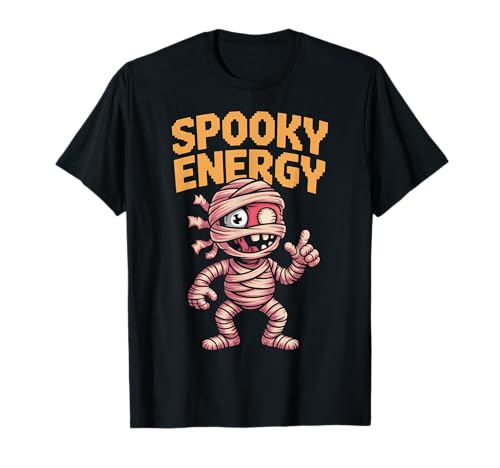 Halloween Mummy Spooky Energy Gamer, lustige Jungs, Mädchen, Kinder T-Shirt von Halloween Shirts NYC