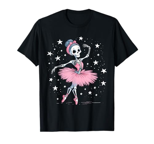 Skelett Ballerina Ballett Tanz Niedlich Halloween Kostüm Mädchen T-Shirt Skelett Ballerina Ballett Tanz Niedlich Halloween Kostüm Mädchen T-Shirt von Halloween Skeleton Ballerina Ballet