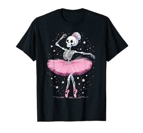Skelett Ballerina Ballett Tanz Niedlich Halloween Kostüm Mädchen T-Shirt Skelett Ballerina Ballett Tanz Niedlich Halloween Kostüm Mädchen T-Shirt von Halloween Skeleton Ballerina Ballet