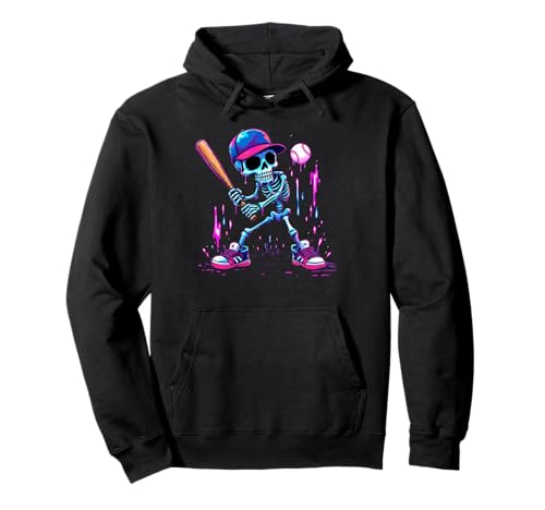 Men Women Kids Funny Halloween Drip Baseball Lovers Pullover Hoodie Men Women Kids Funny Halloween Drip Baseball Lovers Pullover Hoodie von Halloween Skeleton Baseball Player Dripping