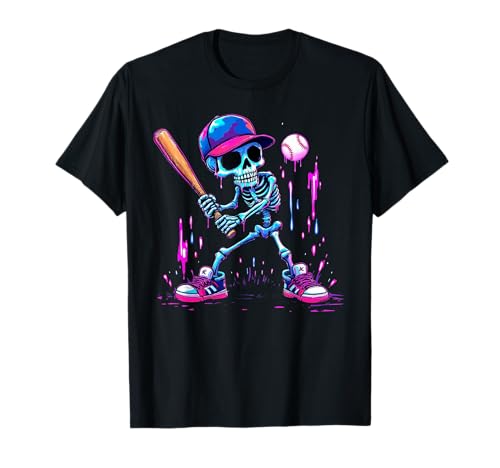 Men Women Kids Funny Halloween Drip Baseball Lovers T-Shirt Men Women Kids Funny Halloween Drip Baseball Lovers T-Shirt von Halloween Skeleton Baseball Player Dripping