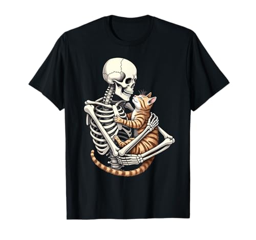 Skelett Umarmende Katze Niedliches Halloween-Kostüm Katze Mama Papa T-Shirt Skelett Umarmende Katze Niedliches Halloween-Kostüm Katze Mama Papa T-Shirt von Halloween Skeleton Cat Mom Dad