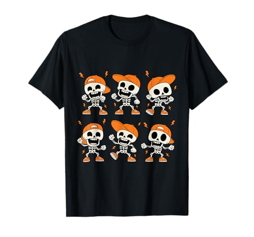 Kinder tanzendes Skelett Halloween Trick and Treat T-Shirt Kinder tanzendes Skelett Halloween Trick and Treat T-Shirt von Halloween Skeleton Dance Party Funny Skeleton
