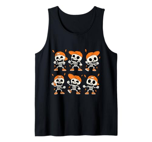 Kinder tanzendes Skelett Halloween Trick and Treat Tank Top Kinder tanzendes Skelett Halloween Trick and Treat Tank Top von Halloween Skeleton Dance Party Funny Skeleton