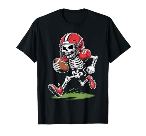 Skelett American Football Halloween Kostüm Jungen Männer T-Shirt Skelett American Football Halloween Kostüm Jungen Männer T-Shirt von Halloween Skeleton Football Boys Männer kühles T