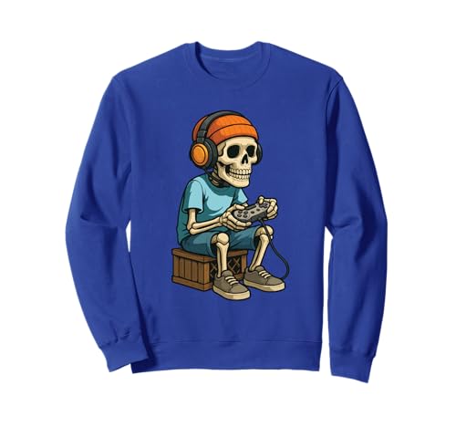 Halloween Skelett Gamer Video Gaming Bruh Jungen Kinder Mädchen Sweatshirt Halloween Skelett Gamer Video Gaming Bruh Jungen Kinder Mädchen Sweatshirt von Halloween Skeleton Gamer Video Gaming Boys Kids
