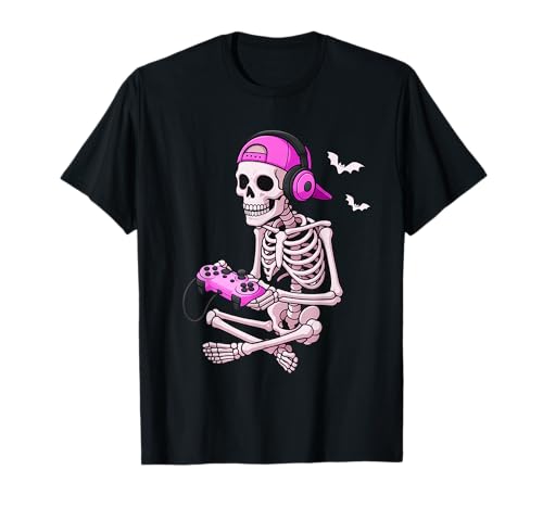 Funny Skeleton Video Game Halloween Gaming Gamer Girls Kids T-Shirt Funny Skeleton Video Game Halloween Gaming Gamer Girls Kids T-Shirt von Halloween Skeleton Gamer Video Gaming Funny Tee