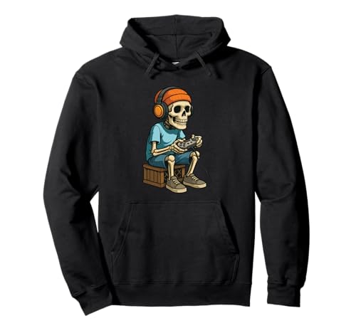 Halloween Skelett Gamer Videospiele für Jungen Herren Kinder Pullover Hoodie Halloween Skelett Gamer Videospiele für Jungen Herren Kinder Pullover Hoodie von Halloween Skeleton Gamer Video Gaming Tee Shirts