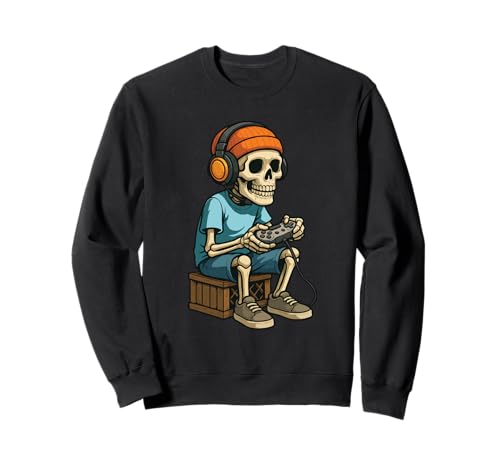 Halloween Skelett Gamer Videospiele für Jungen Herren Kinder Sweatshirt Halloween Skelett Gamer Videospiele für Jungen Herren Kinder Sweatshirt von Halloween Skeleton Gamer Video Gaming Tee Shirts
