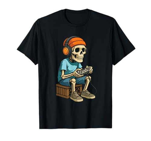 Halloween Skelett Gamer Videospiele für Jungen Herren Kinder T-Shirt Halloween Skelett Gamer Videospiele für Jungen Herren Kinder T-Shirt von Halloween Skeleton Gamer Video Gaming Tee Shirts