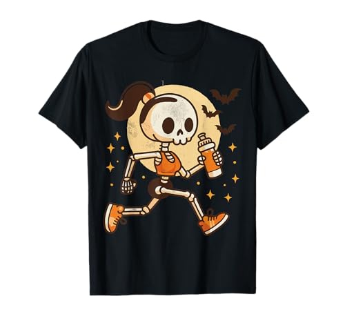 Lustiges Halloween-Kostüm für Mädchen mit laufendem Skelett T-Shirt Lustiges Halloween-Kostüm für Mädchen mit laufendem Skelett T-Shirt von Halloween Skeleton Girl Running Spooky Costume Tee