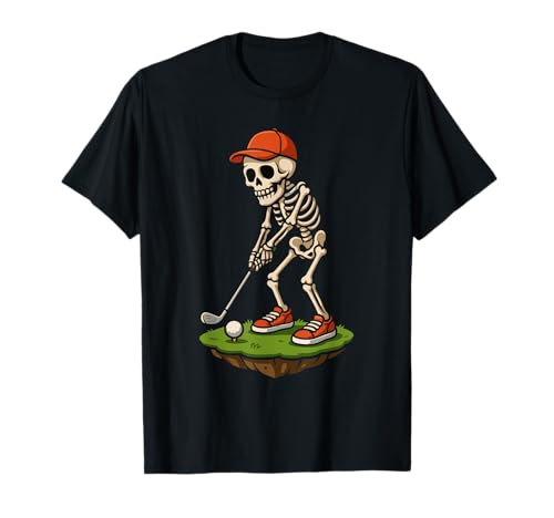 Skelett Golf Halloween Golfer Spieler Golf Sport Herren Jungen T-Shirt Skelett Golf Halloween Golfer Spieler Golf Sport Herren Jungen T-Shirt von Halloween Skeleton Golf