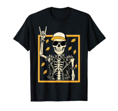Vintage Halloween Skelett Rock On Hand Skelett Männer Jungen T-Shirt Vintage Halloween Skelett Rock On Hand Skelett Männer Jungen T-Shirt von Halloween Skeleton Rock