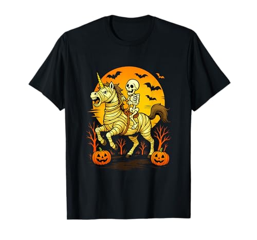 Halloween Skelett Reiten Mama Einhorn Gruselig Kürbis Humor T-Shirt Halloween Skelett Reiten Mama Einhorn Gruselig Kürbis Humor T-Shirt von Halloween Skeleton Unicorn Spooky Rider Shirt