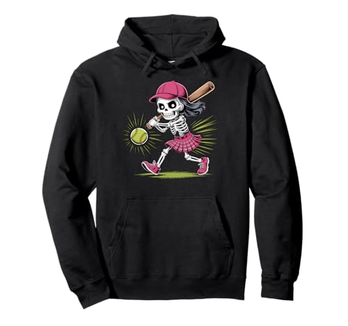 Skelett Mädchen Softball Halloween Kostüm Design Pullover Hoodie Skelett Mädchen Softball Halloween Kostüm Design Pullover Hoodie von Halloween Softball Skeleton Apparel