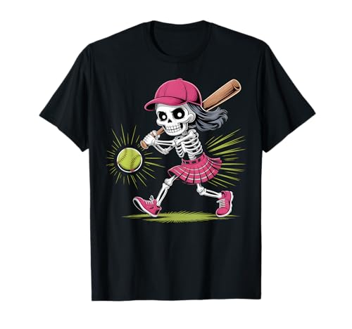 Skelett Mädchen Softball Halloween Kostüm Design T-Shirt Skelett Mädchen Softball Halloween Kostüm Design T-Shirt von Halloween Softball Skeleton Apparel