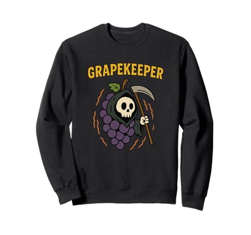 Grapekeeper Cute Grim Reaper Halloween Costume Men Women Kid Sweatshirt Grapekeeper Cute Grim Reaper Halloween Costume Men Women Kid Sweatshirt von Halloween Spooky Fruit Costumes