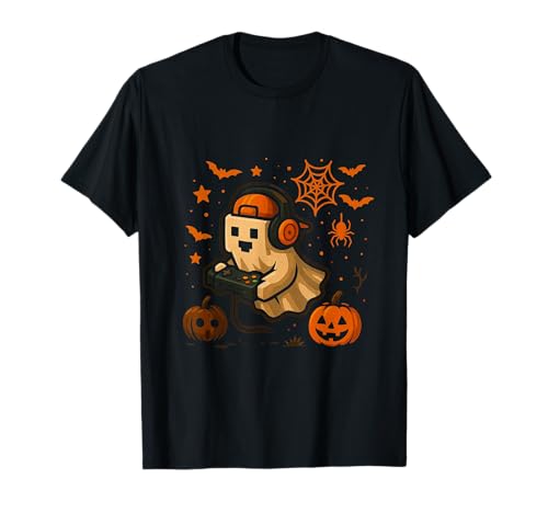 Halloween Ghost Gamer Lustiges Pixel-Videospiel für Jungen, Herren, Kinder T-Shirt Halloween Ghost Gamer Lustiges Pixel-Videospiel für Jungen, Herren, Kinder T-Shirt von Halloween Spooky Ghost Tee For Boys Gamer