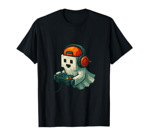 Halloween Ghost Gamer Lustiges Pixel-Videospiel für Jungen, Herren, Kinder T-Shirt Halloween Ghost Gamer Lustiges Pixel-Videospiel für Jungen, Herren, Kinder T-Shirt von Halloween Spooky Ghost Tee For Boys Gamer