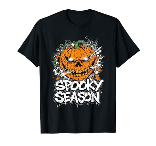 Gruselige Jahreszeit Halloween Kürbis Gesicht Grafik für Männer Frauen T-Shirt Gruselige Jahreszeit Halloween Kürbis Gesicht Grafik für Männer Frauen T-Shirt von Halloween - Spooky Season