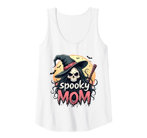 Damen Spooky Mom Hexe Halloween Spruch Tank Top Damen Spooky Mom Hexe Halloween Spruch Tank Top von Halloween Sprüche Kürbis Geist Geschenke