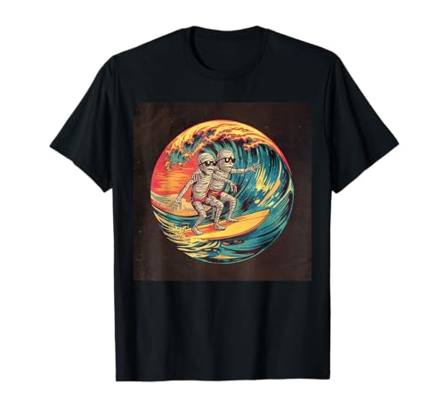 Halloween Surfen Mama Retro Sonnenuntergang Lustig T-Shirt Halloween Surfen Mama Retro Sonnenuntergang Lustig T-Shirt von Halloween Surf