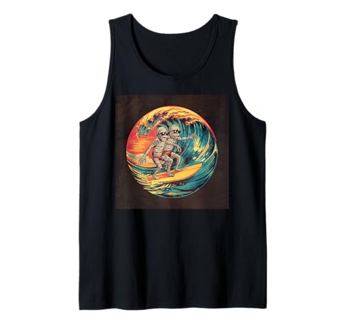 Halloween Surfen Mama Retro Sonnenuntergang Lustig Tank Top Halloween Surfen Mama Retro Sonnenuntergang Lustig Tank Top von Halloween Surf