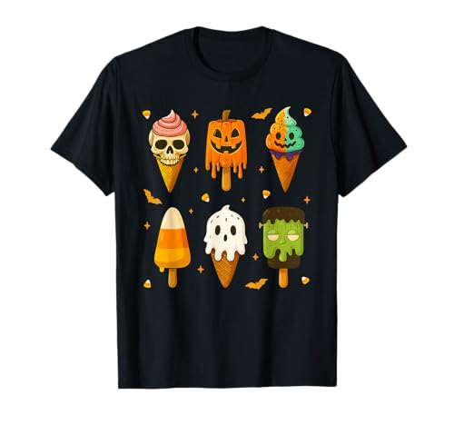 Lustiges süßes Cartoon-Halloween-Eiscreme-Kostüm für Kinder Süßigkeiten T-Shirt Lustiges süßes Cartoon-Halloween-Eiscreme-Kostüm für Kinder Süßigkeiten T-Shirt von Halloween Sweet Treats Ice Cream