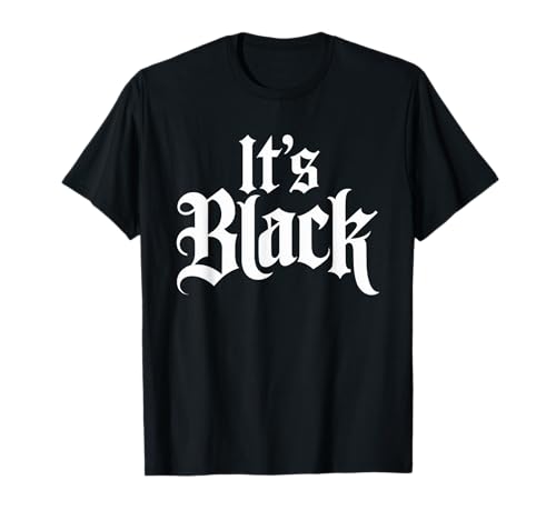 Es ist schwarz, niedliches Goth-Halloween-Design, Herren, Damen, Kinder T-Shirt von Halloween Teacher Outfits