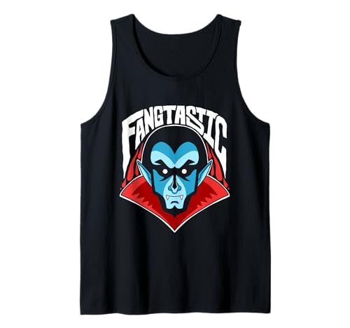 Lustige Fangtastic Halloween Kostüm Vampire Männer Jungen Tank Top von Halloween Teez für Frauen Männer Kinder Jungen
