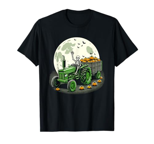 Skelett Traktor Bauer Kürbisse Halloween Für Kinder T-Shirt Skelett Traktor Bauer Kürbisse Halloween Für Kinder T-Shirt von Halloween Traktor Skelett Outfit