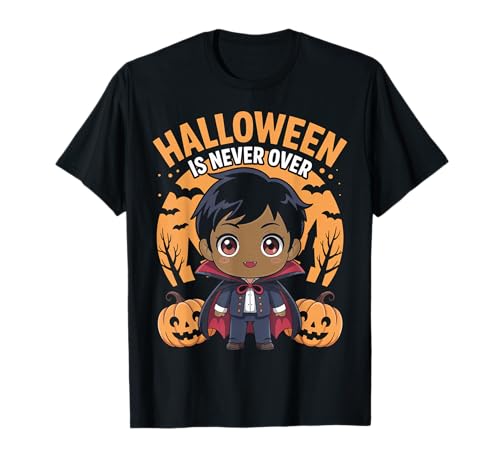 Halloween Anime Black Vampire Halloween ist nie vorbei, Jungs T-Shirt Halloween Anime Black Vampire Halloween ist nie vorbei, Jungs T-Shirt von Halloween Vampire Anime Tees NYC