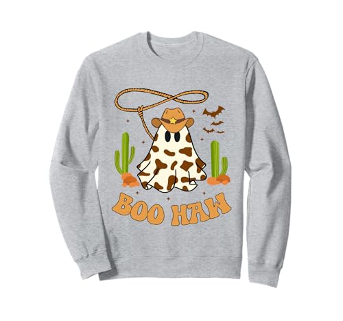 Halloween Western Cowboy Kostüm Geist Cowboy Boo Haw Kinder Sweatshirt von Halloween Western Cowboy Costume Ghost Cowboy Tees